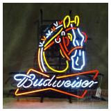 New "Budweiser Clydsdale" Neon Sign.