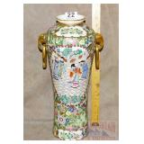 Oriental Porcelain 'Rose Medallion' Vase.