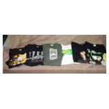 6 Assorted Concert T-Shirts, L & XL.