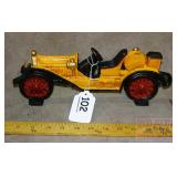 Cast Iron Roadster Door Stop, Yellow.