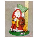 Cast Iron Santa Claus Door Stop.