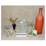 Blue Urn, Pitcher, Glassware, Individual Salts