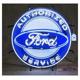 New Ford Authorized Service Neon Sign.