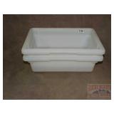 2 Plastic Restaurant Kitchen Tubs.