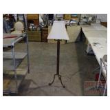 Heavy Iron Floor Lamp with Shade.