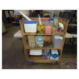 Electric Skillet, Plastic Storage & Kitchen Items.