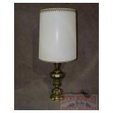 Brass Table Lamp with Shade.