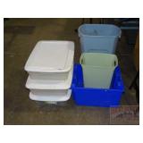 Plastic Storage Containers, Trash Can & More.