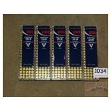 5 Boxes, 100 CCI Mini-Mag 22 LR 36 G HP Cartridges