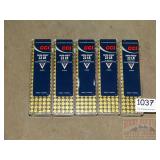 5 Boxes, 100 CCI Mini-Mag 22 LR 36 G HP Cartridges