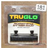 New TruGlo 3/4" Picatinny Rail Riser Mount.