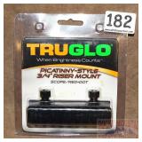 New TruGlo 3/4' Picatinny Rail Riser Mount.