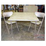 Samsonite Folding Card Table & 2 Chairs.