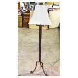 Heavy Iron Floor Lamp with Shade.