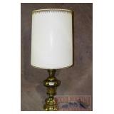 Brass Table Lamp with Shade.