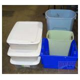 Plastic Storage Containers, Trash Can & More.