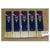 5 Boxes, 100 CCI Mini-Mag 22 LR 36 G HP Cartridges