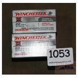 2 Boxes, Win Varmint 22 Mag 40 G. Cartridges.