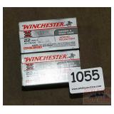 2 Boxes, Win Varmint 22 Mag 40 G. Cartridges.