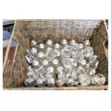 WICKER BASKET W/LIQUID WAX