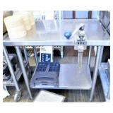 SS WORK TABLE/24X36 W/CAN OPENER