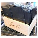 WOODEN CRATE W/CHECK PRESENTERS