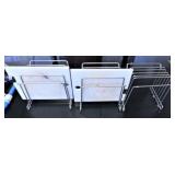 CUTTING BOARD RACKS (3) W/2 BOARDS