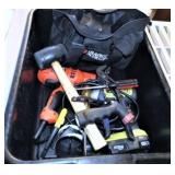 BUS TUB W/RYOBI DRILL/B&D DRILL