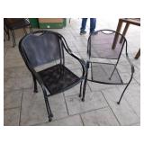 OUTDOOR CHAIR/IRON/BLACK
