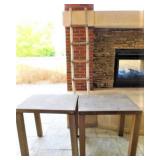 OUTDOOR BISTRO TABLES/30X24 PLUS WOODEN LADDER