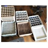 DISHRACKS 4X4/5X5/6X6/2 PEG/2 FLAT W/DOLLIE