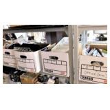 LARGE GROUP OF ASST OFFICE SUPPLIES/CORKBOARDS