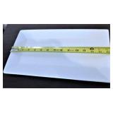 RECTANGULAR PLATES/14" BY WORLD MARKET (30)/WHITE