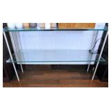 GLASS DISPLAY/2-SHELF/12X48
