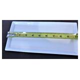 RECTANGULAR PLATES/10" BY FERTERRA (11)/WHITE