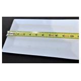 RECTANGULAR PLATES/11" BY WORLD MARKET (38)/WHITE