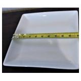 SQUARE SALAD PLATES BY MAYFAIR (12)/WHITE