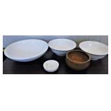 SERVING BOWLS (4) 1 BAMBOO PLUS 1 DIPPING BOWL