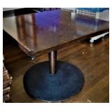 DINING TABLE, 36X36, WOODEN TOP