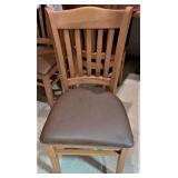 Wood chair with cushion