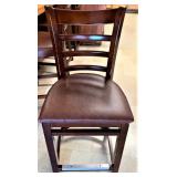 Wood bar stool with cushion
