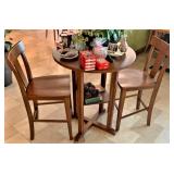 Bar table, 30", 2 bar stools (set)