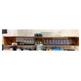 Wood wall shelves (4)