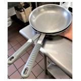 Nat finish saute pans, 12"