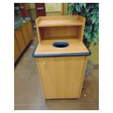 25"x25"x47"h Trash Receptical w/Liner