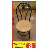 Metal Dining Chair (Tan Seat)