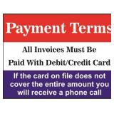 PAYMENT TERMS - Please Read the Picture