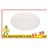 (36) Plate flat with thin rim, 8.98"