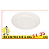 (48) Plate flat with thin rim, 8.98"