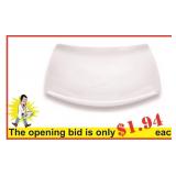 (36) Plate deep square, 16.91 oz., 8.82x8.86"